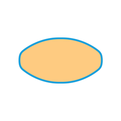 Illustrated cross section depicting Elliptical wire
